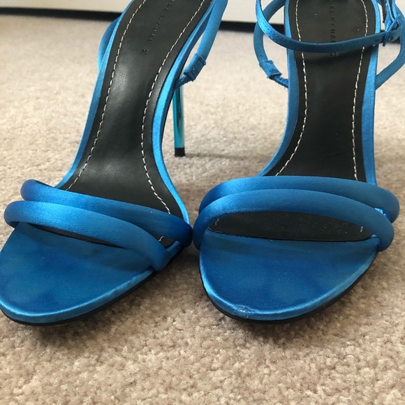 Zara blue sandal heels - Picture 3 of 5